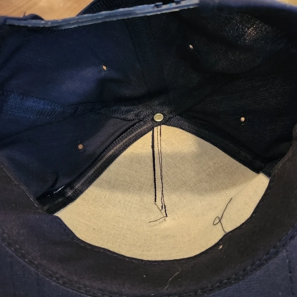 Vtg Roth Steel Corp Hat Home Of Super Shred Navy Blue Snapback Hat Cap NWOT OSFA